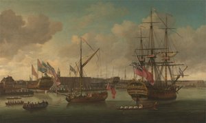 Start w Deptford autorstwa John Cleveley the elder