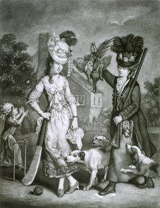 Miss Wicket i Miss Trigger, 1778 (mezzotinta)