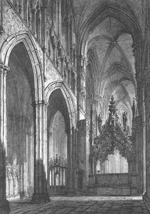Beverley Minster, wschodni transept, początek XIX wieku autorstwa John Coney