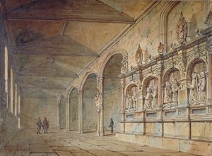 Wnętrze kaplicy św. Piotra ad Vinculi, Tower of London, 1814