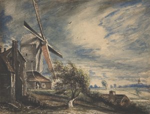 Młyn w pobliżu Colchester, 1833. autorstwa John Constable