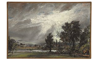 Widok Salisbury (olej na papierze nałożony na płótno) autorstwa John Constable