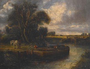 Barka na kanale autorstwa John Constable