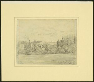 Binfield Rectory and Church, Berkshire autorstwa John Constable
