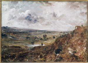 Branch Hill Pond, Hampstead (olej na płótnie) autorstwa John Constable