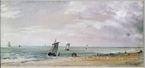 Plaża w Brighton (olej na płótnie) autorstwa John Constable
