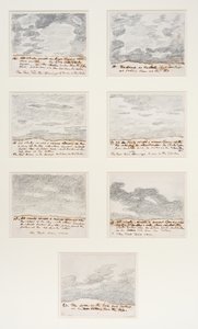 Studium chmur (wg "Engravings of Skies" Alexandra Cozensa), ok. 1822-23 (grafit na papierze) autorstwa John Constable