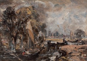 Śluza Dedham, w latach 1819-1820. autorstwa John Constable