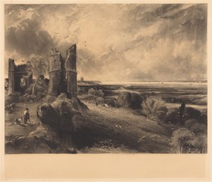 Zamek Hadleigh (duży talerz) autorstwa John Constable