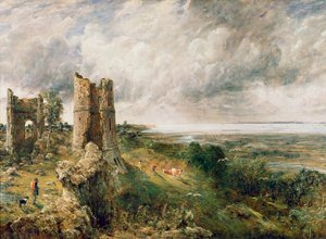 Zamek Hadleigh, 1829 autorstwa John Constable