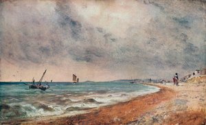 Hove Beach, z łodziami rybackimi, c1824 autorstwa John Constable