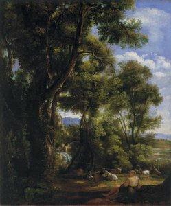 Krajobraz z pasterzem i kozami autorstwa John Constable