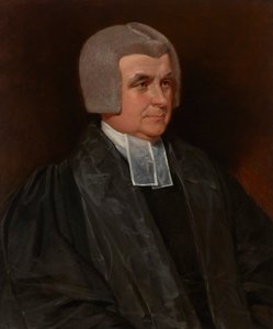 Portret wielebnego dr Johna Wingfielda (1760-1825), kanonika katedry w Worcester, do połowy długości, w czarnej sukni i białych pasach. autorstwa John Constable