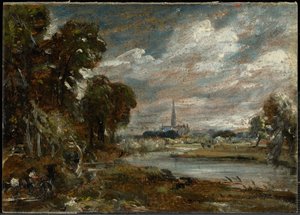 Katedra w Salisbury widziana znad rzeki Nadder autorstwa John Constable