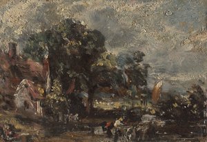 Szkic do „Wozu z sianem” autorstwa John Constable