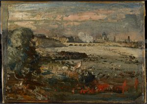 Szkic do „Otwarcia mostu Waterloo widzianego ze schodów Whitehall, 18 czerwca 1817” autorstwa John Constable
