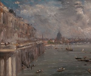 Somerset House Taras od Waterloo Bridge autorstwa John Constable