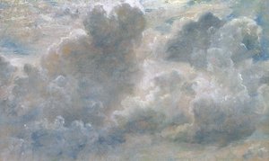 Studium chmur Cumulus, 1822 (olej na papierze nałożony na płótno) autorstwa John Constable