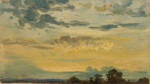 Letni zachód słońca, początek XIX wieku autorstwa John Constable