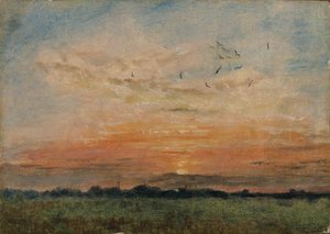 „Zachód słońca”, 1796-1837 autorstwa John Constable