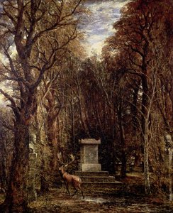 Cenotaf do pamięci Reynolda, Coleorton, c.1833 autorstwa John Constable