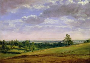 Widok ze wzgórza Highgate autorstwa John Constable