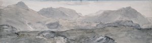 Widok ze szczytu Honister Crag (akwarela) autorstwa John Constable