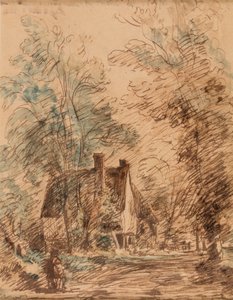 Water Lane, Stratford St.Mary autorstwa John Constable