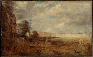 Most Waterloo widziany ze schodów Whitehall autorstwa John Constable