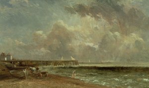 Molo w Yarmouth, 1822 autorstwa John Constable