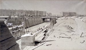 Hampstead Road Bridge, od strony Camden, 11 sierpnia 1836 (pióro i atrament oraz pranie na papierze)