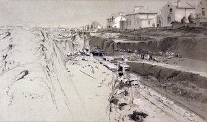 Park Village, 26 sierpnia 1836 (pióro i atrament i pranie na papierze) autorstwa John Cooke Bourne