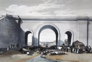 Most kolejowy w Chippenham, Wiltshire, 1846 autorstwa John Cooke Bourne