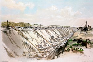 Cięcie Tring, London & Birmingham Railway, 17 czerwca 1837 1839 autorstwa John Cooke Bourne