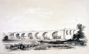 Wiadukt Wolverton, sierpień 1837 autorstwa John Cooke Bourne