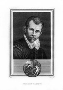 Annibale Carracci, włoski malarz epoki baroku, 1825. autorstwa John Corner