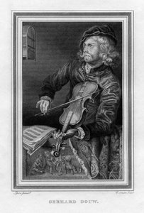 Gerrit Dou 1613-1675, malarz holenderski, 1816.
