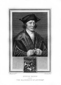 Quentin Matsys, malarz w tradycji flamandzkiej, 1825. autorstwa John Corner