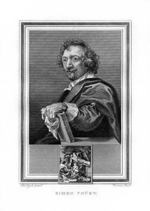 Simon Vouet, francuski malarz epoki baroku, 1825. autorstwa John Corner