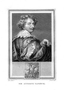 Sir Anthony Anton van Dyck, 1599-1641, malarz flamandzki, 1825.