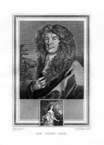 Sir Peter Lely, urodzony w Holandii angielski malarz epoki baroku, 1825.