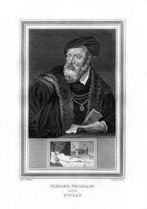 Tiziano Vecelli Tycjan, włoski malarz renesansowy, 1825.