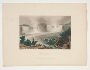 Wodospad Niagara (w pobliżu Clifton House), ilustracja dla Nathaniela Parkera Willisa