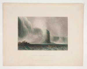 Wodospad Niagara z promu, ilustracja dla Nathaniela Parkera Willisa