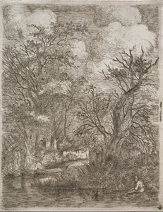 Tył Młynów, ok. godz. 1812-1813. autorstwa John Crome