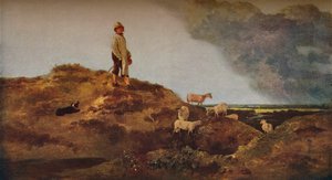 Widok na Mousehold Heath, niedaleko Norwich, c1812. autorstwa John Crome