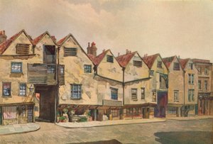 Starożytne kamienice przy Bermondsey Street, Bermondsey, Londyn, 1886 1926.