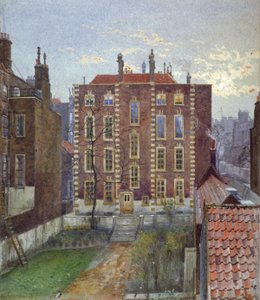 Dom przy Austin Friars Street, City of London, 1881 r. autorstwa John Crowther