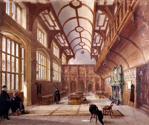 Wnętrze Charterhouse, Londyn, 1885 autorstwa John Crowther