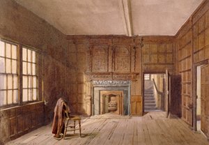 Widok wnętrza pokoju Sir Johna Spencera w Canonbury House, Islington, Londyn, 1887 autorstwa John Crowther